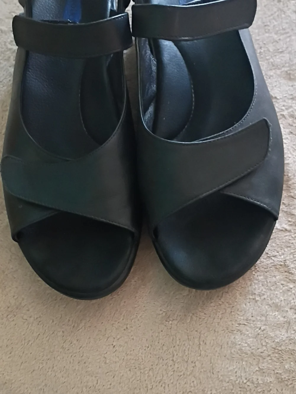Wolky Black Jewel Platform Sandals